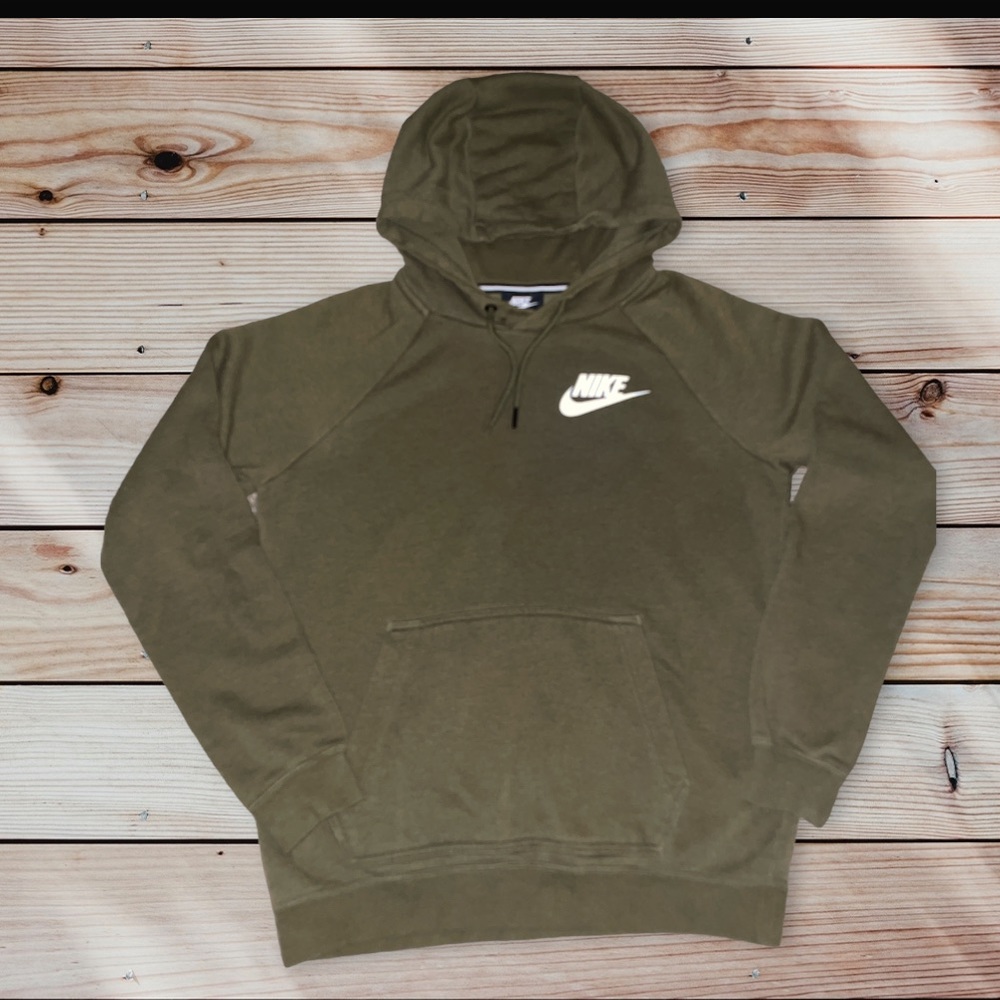 Nike Essential Sweatshirt Hoodie Women’s XS Olive Green